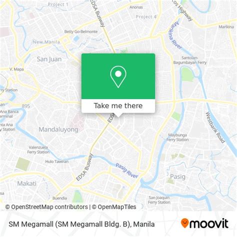 megamall direction|How to get to Bldg B, SM Mega Mall in Mandaluyong by Bus or .